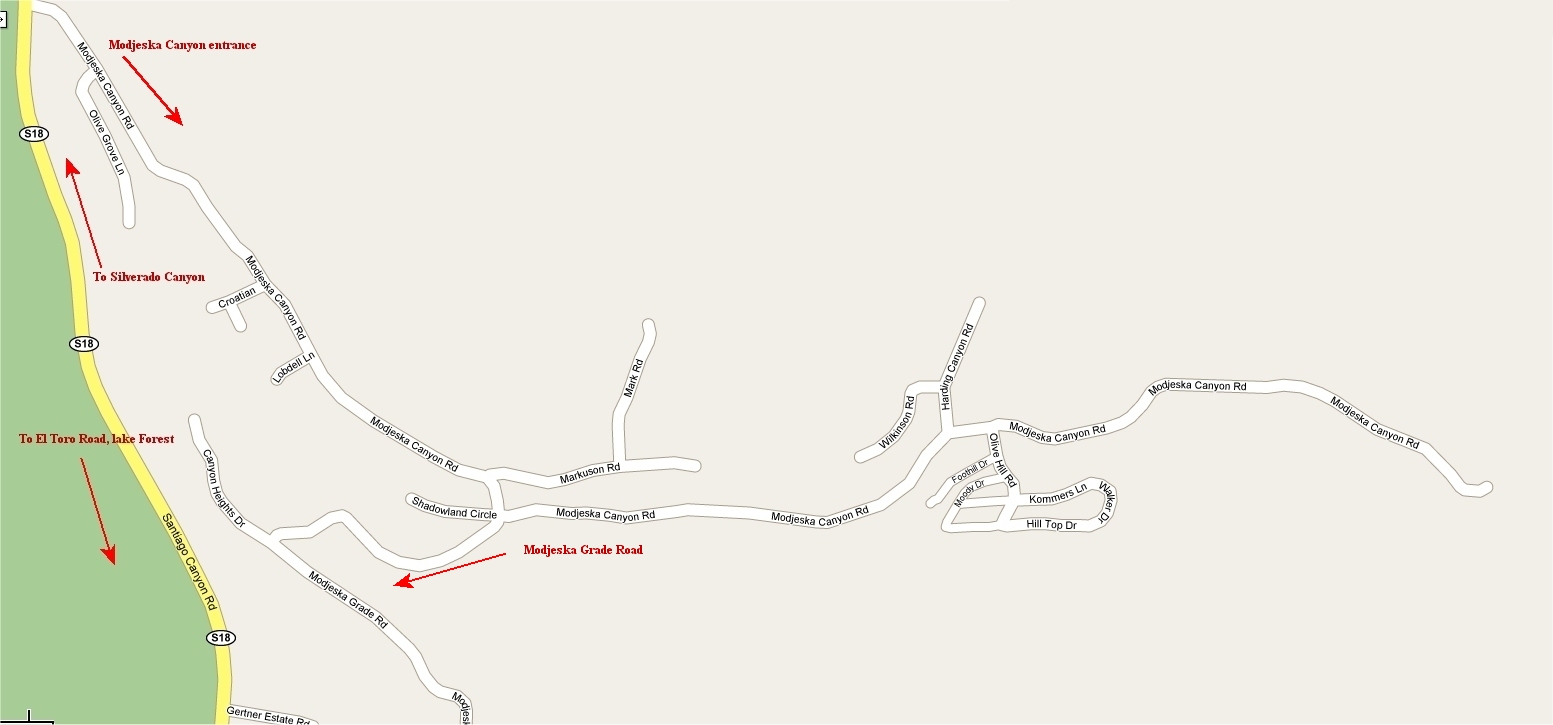 Santiago Canyon Real Estate and Homes Modjeska, Silverado, Trabuco